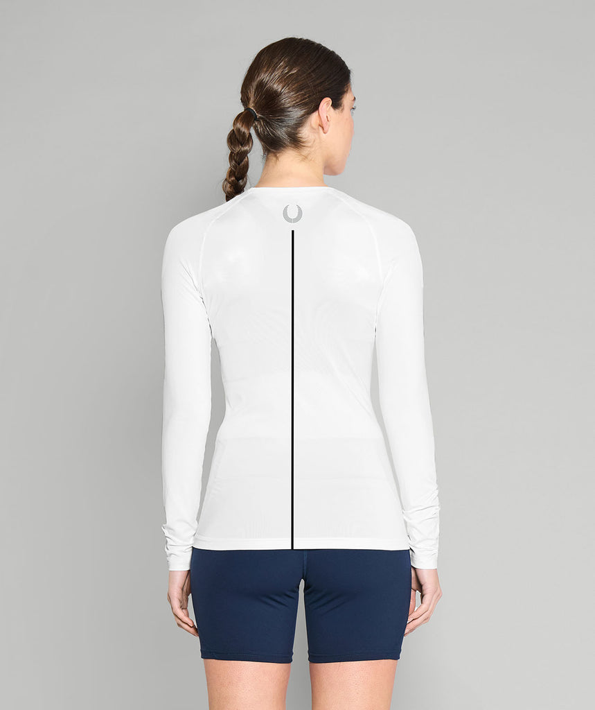 Women's Whakatane Rowing Club Base Layer LS - White