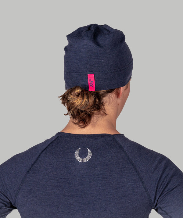 Unisex Wreath Pro-Merino Beanie - Navy