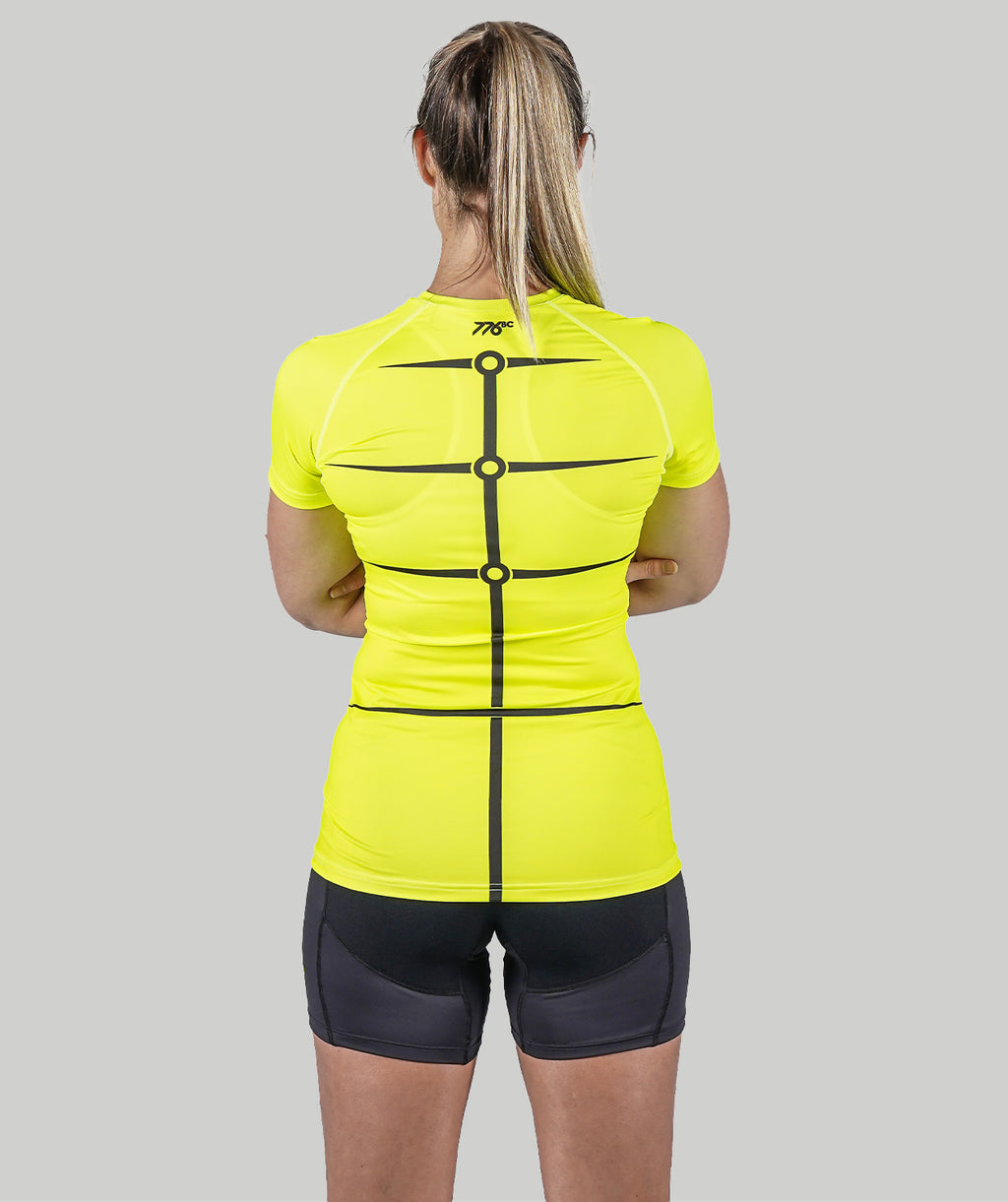 Women's Motion 2.0 SS Base Layer - Neon Yellow/Black
