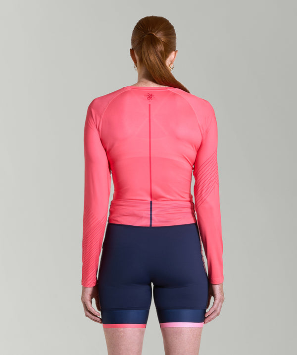 Women's Velocity Base Layer LS - Vivid Coral