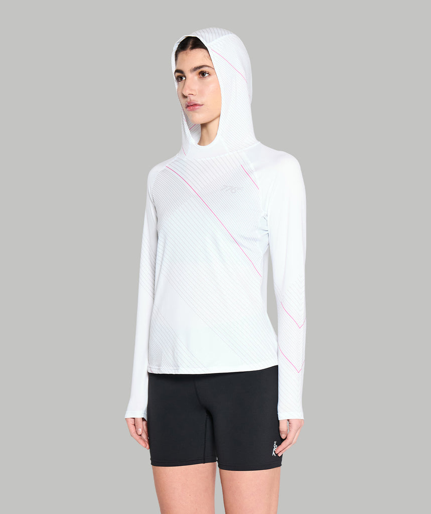 Women's Wreath Sun Hoodie - Graphic White