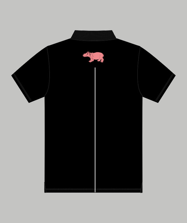 Men's Leander Athlete Kit Podium Polo SS - Black