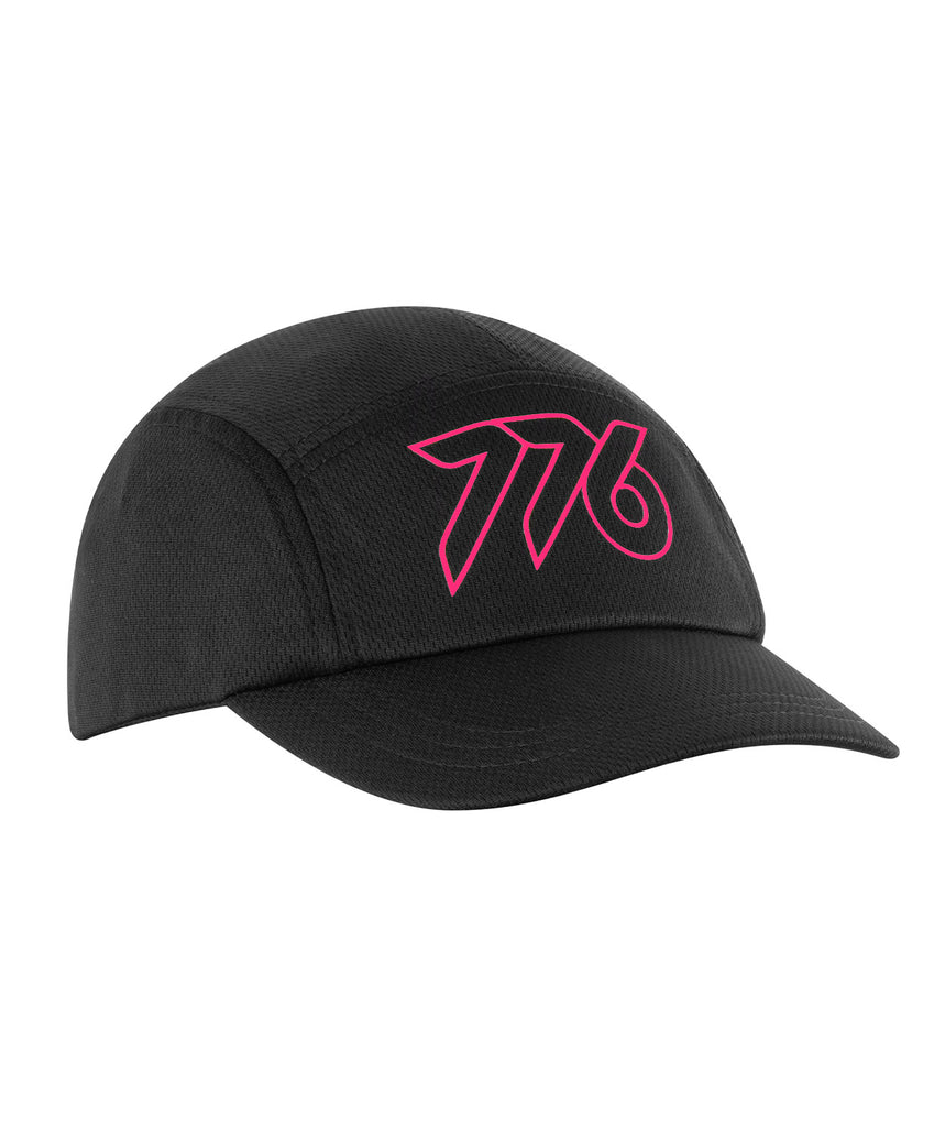 776 Mesh Race Cap - Black/Fluro Pink