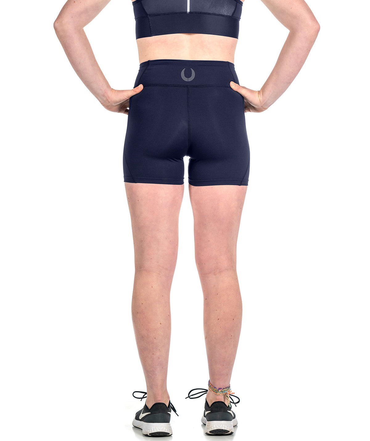 Women's Wreath Active Shorts Long - Navy